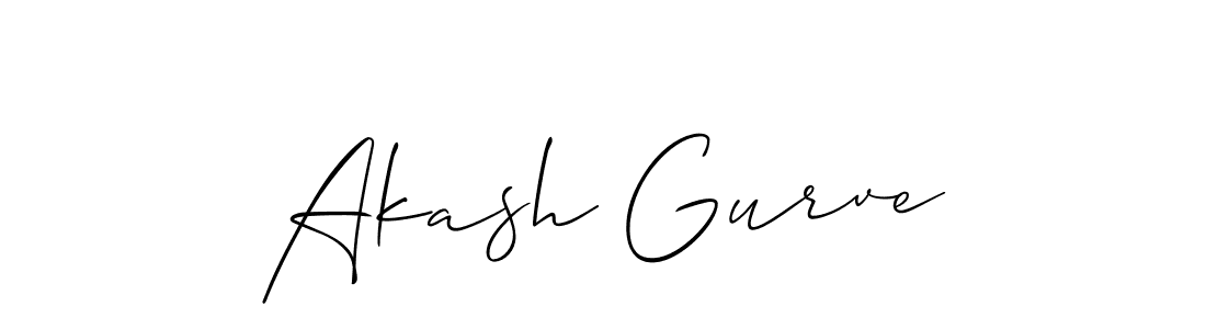 Allison_Script is a professional signature style that is perfect for those who want to add a touch of class to their signature. It is also a great choice for those who want to make their signature more unique. Get Akash Gurve name to fancy signature for free. Akash Gurve signature style 2 images and pictures png
