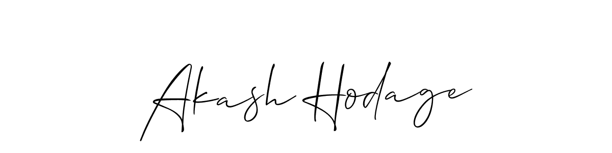 Make a beautiful signature design for name Akash Hodage. With this signature (Allison_Script) style, you can create a handwritten signature for free. Akash Hodage signature style 2 images and pictures png