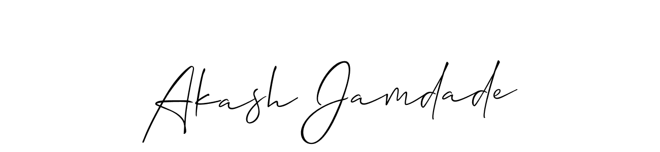How to Draw Akash Jamdade signature style? Allison_Script is a latest design signature styles for name Akash Jamdade. Akash Jamdade signature style 2 images and pictures png