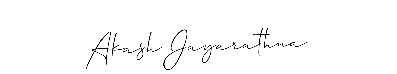 Make a beautiful signature design for name Akash Jayarathna. With this signature (Allison_Script) style, you can create a handwritten signature for free. Akash Jayarathna signature style 2 images and pictures png