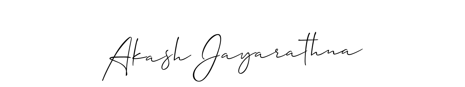 Make a beautiful signature design for name Akash Jayarathna. With this signature (Allison_Script) style, you can create a handwritten signature for free. Akash Jayarathna signature style 2 images and pictures png