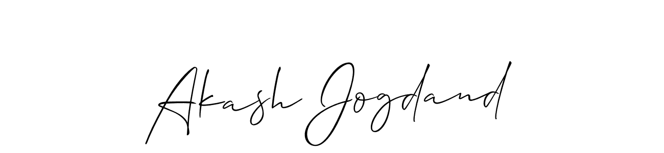 How to make Akash Jogdand signature? Allison_Script is a professional autograph style. Create handwritten signature for Akash Jogdand name. Akash Jogdand signature style 2 images and pictures png