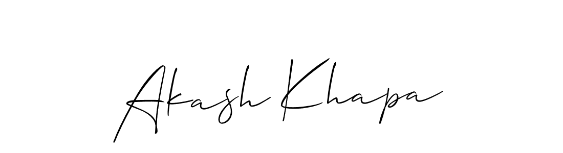 Make a beautiful signature design for name Akash Khapa. Use this online signature maker to create a handwritten signature for free. Akash Khapa signature style 2 images and pictures png