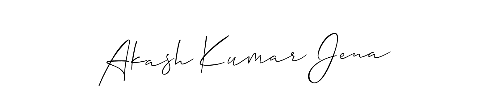 Similarly Allison_Script is the best handwritten signature design. Signature creator online .You can use it as an online autograph creator for name Akash Kumar Jena. Akash Kumar Jena signature style 2 images and pictures png