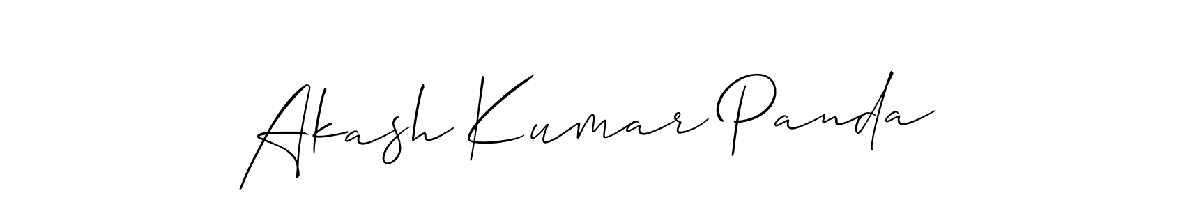 Create a beautiful signature design for name Akash Kumar Panda. With this signature (Allison_Script) fonts, you can make a handwritten signature for free. Akash Kumar Panda signature style 2 images and pictures png