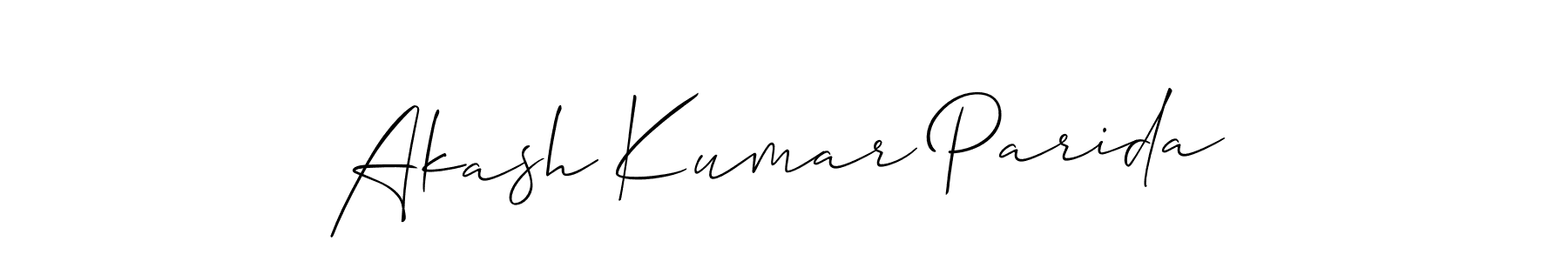 How to make Akash Kumar Parida signature? Allison_Script is a professional autograph style. Create handwritten signature for Akash Kumar Parida name. Akash Kumar Parida signature style 2 images and pictures png