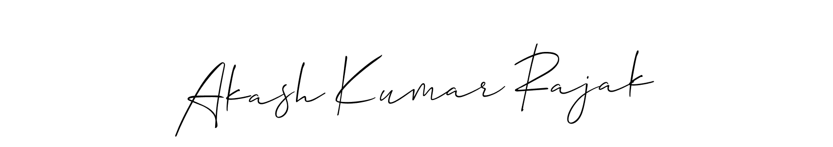 Create a beautiful signature design for name Akash Kumar Rajak. With this signature (Allison_Script) fonts, you can make a handwritten signature for free. Akash Kumar Rajak signature style 2 images and pictures png
