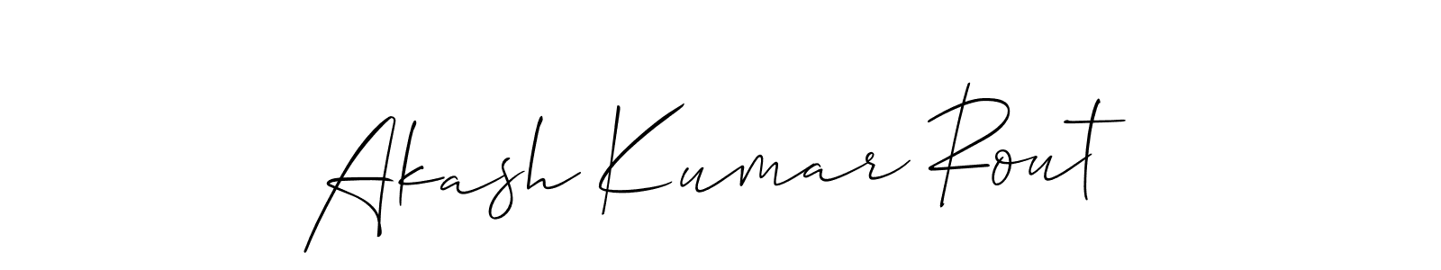 Similarly Allison_Script is the best handwritten signature design. Signature creator online .You can use it as an online autograph creator for name Akash Kumar Rout. Akash Kumar Rout signature style 2 images and pictures png