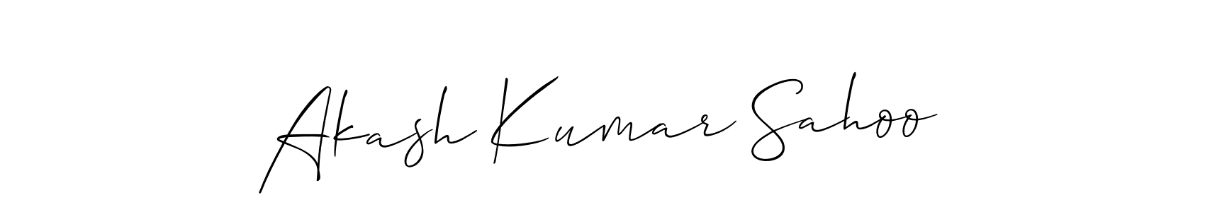 Also You can easily find your signature by using the search form. We will create Akash Kumar Sahoo name handwritten signature images for you free of cost using Allison_Script sign style. Akash Kumar Sahoo signature style 2 images and pictures png