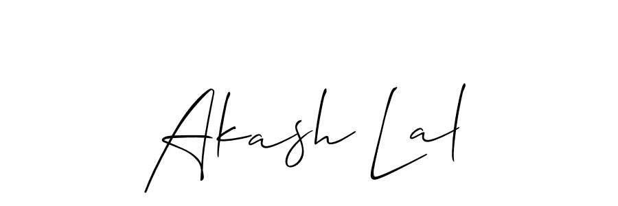 Allison_Script is a professional signature style that is perfect for those who want to add a touch of class to their signature. It is also a great choice for those who want to make their signature more unique. Get Akash Lal name to fancy signature for free. Akash Lal signature style 2 images and pictures png