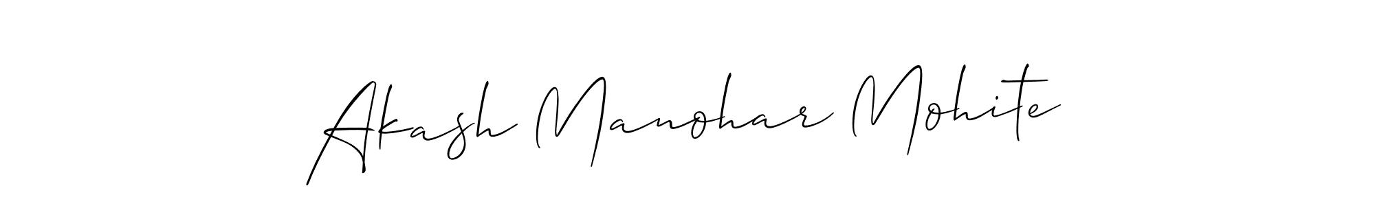 How to make Akash Manohar Mohite signature? Allison_Script is a professional autograph style. Create handwritten signature for Akash Manohar Mohite name. Akash Manohar Mohite signature style 2 images and pictures png