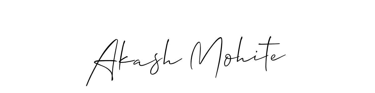 Akash Mohite stylish signature style. Best Handwritten Sign (Allison_Script) for my name. Handwritten Signature Collection Ideas for my name Akash Mohite. Akash Mohite signature style 2 images and pictures png