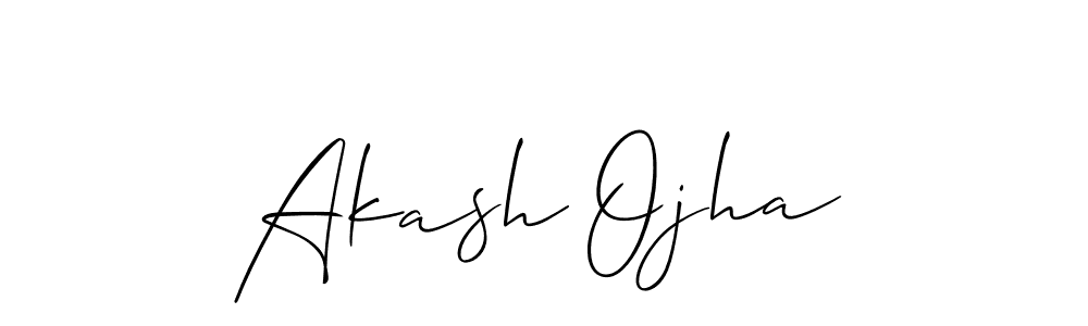 if you are searching for the best signature style for your name Akash Ojha. so please give up your signature search. here we have designed multiple signature styles  using Allison_Script. Akash Ojha signature style 2 images and pictures png