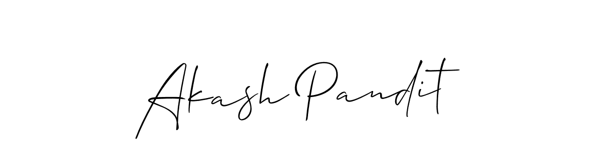 Create a beautiful signature design for name Akash Pandit. With this signature (Allison_Script) fonts, you can make a handwritten signature for free. Akash Pandit signature style 2 images and pictures png