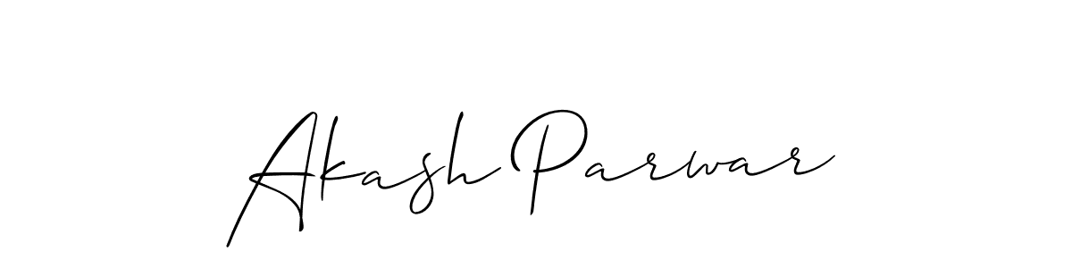 Create a beautiful signature design for name Akash Parwar. With this signature (Allison_Script) fonts, you can make a handwritten signature for free. Akash Parwar signature style 2 images and pictures png