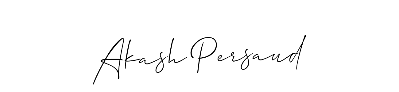 It looks lik you need a new signature style for name Akash Persaud. Design unique handwritten (Allison_Script) signature with our free signature maker in just a few clicks. Akash Persaud signature style 2 images and pictures png