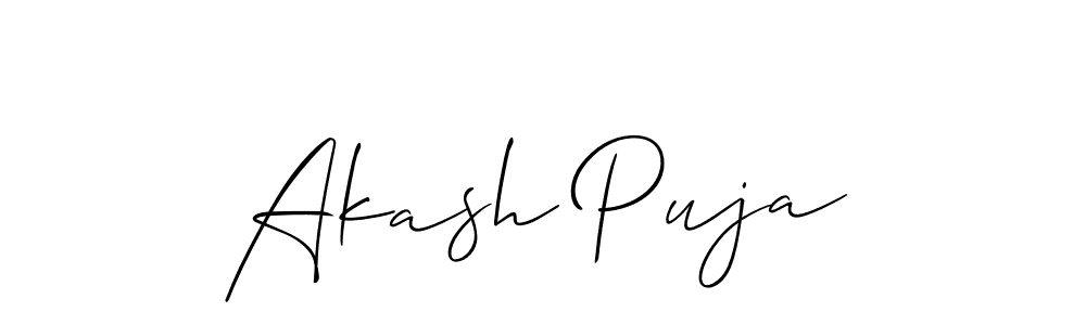 How to Draw Akash Puja signature style? Allison_Script is a latest design signature styles for name Akash Puja. Akash Puja signature style 2 images and pictures png