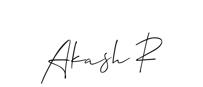 Check out images of Autograph of Akash R name. Actor Akash R Signature Style. Allison_Script is a professional sign style online. Akash R signature style 2 images and pictures png