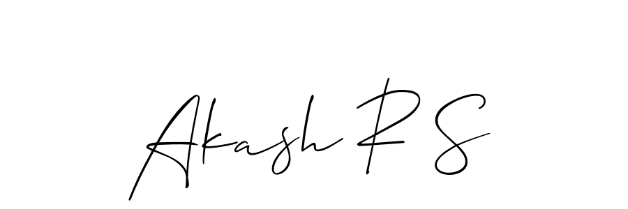 Make a beautiful signature design for name Akash R S. Use this online signature maker to create a handwritten signature for free. Akash R S signature style 2 images and pictures png