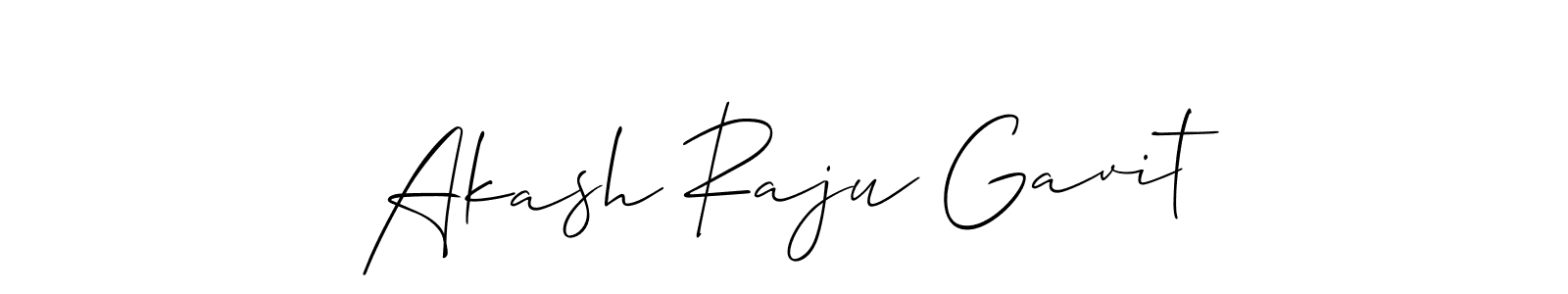 Use a signature maker to create a handwritten signature online. With this signature software, you can design (Allison_Script) your own signature for name Akash Raju Gavit. Akash Raju Gavit signature style 2 images and pictures png