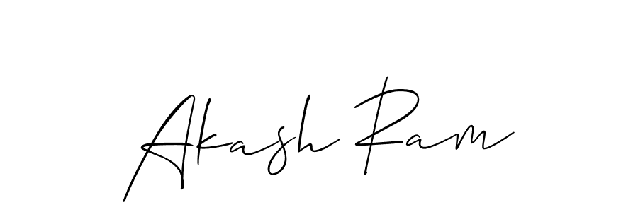 Also we have Akash Ram name is the best signature style. Create professional handwritten signature collection using Allison_Script autograph style. Akash Ram signature style 2 images and pictures png