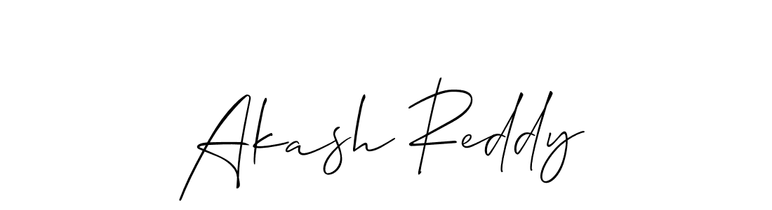 How to make Akash Reddy name signature. Use Allison_Script style for creating short signs online. This is the latest handwritten sign. Akash Reddy signature style 2 images and pictures png