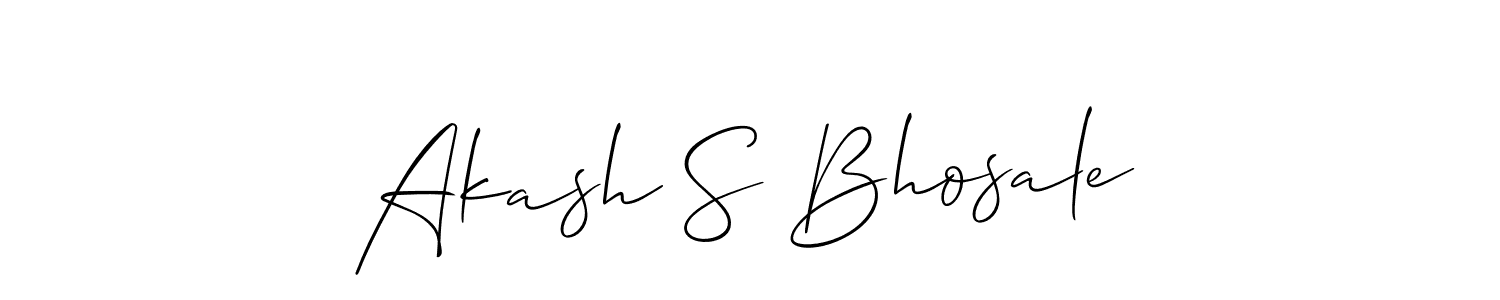 Similarly Allison_Script is the best handwritten signature design. Signature creator online .You can use it as an online autograph creator for name Akash S Bhosale. Akash S Bhosale signature style 2 images and pictures png