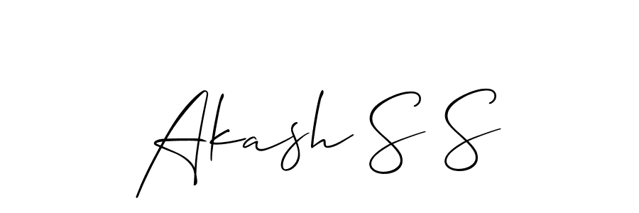 Make a beautiful signature design for name Akash S S. Use this online signature maker to create a handwritten signature for free. Akash S S signature style 2 images and pictures png