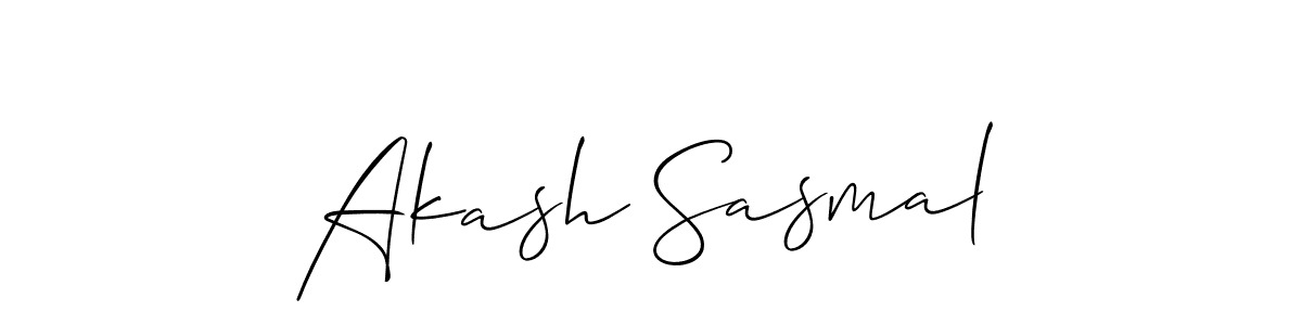 This is the best signature style for the Akash Sasmal name. Also you like these signature font (Allison_Script). Mix name signature. Akash Sasmal signature style 2 images and pictures png