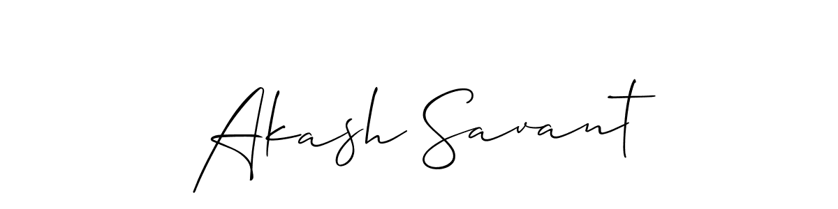 It looks lik you need a new signature style for name Akash Savant. Design unique handwritten (Allison_Script) signature with our free signature maker in just a few clicks. Akash Savant signature style 2 images and pictures png