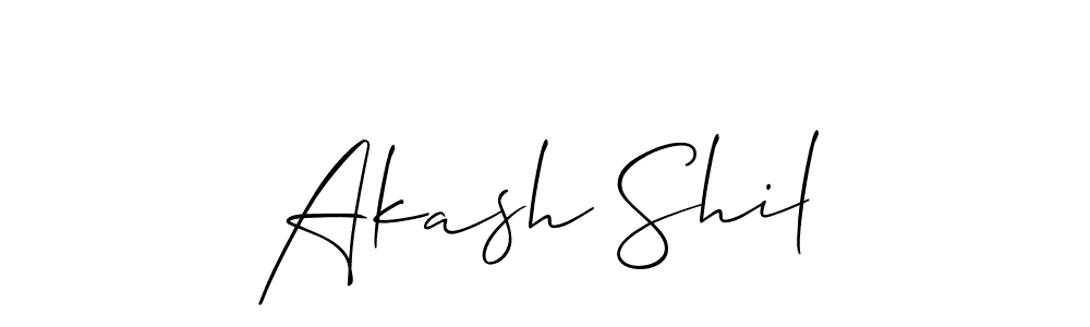 The best way (Allison_Script) to make a short signature is to pick only two or three words in your name. The name Akash Shil include a total of six letters. For converting this name. Akash Shil signature style 2 images and pictures png