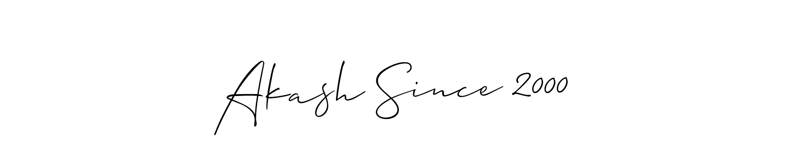 Best and Professional Signature Style for Akash Since 2000. Allison_Script Best Signature Style Collection. Akash Since 2000 signature style 2 images and pictures png