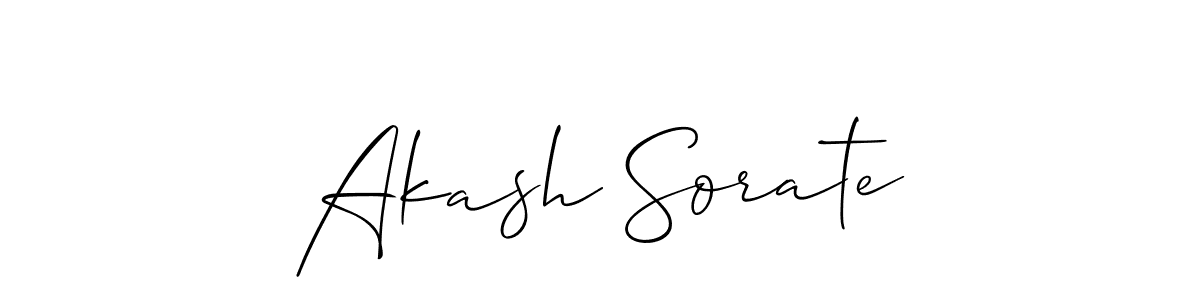It looks lik you need a new signature style for name Akash Sorate. Design unique handwritten (Allison_Script) signature with our free signature maker in just a few clicks. Akash Sorate signature style 2 images and pictures png