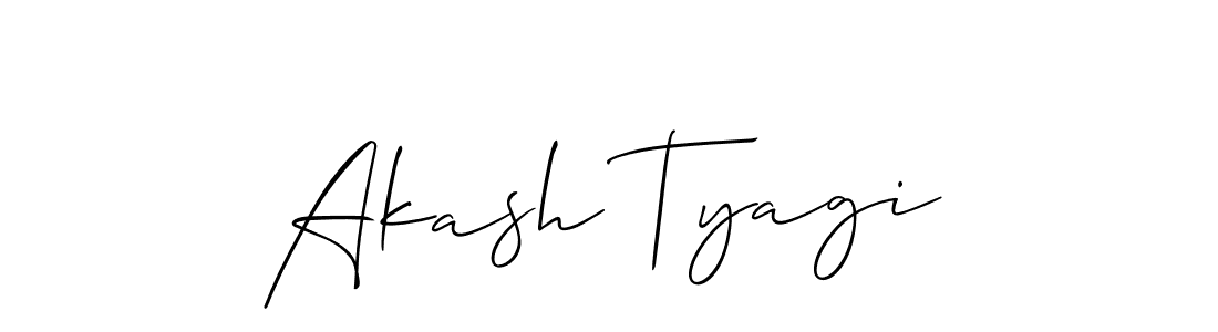 Make a beautiful signature design for name Akash Tyagi. Use this online signature maker to create a handwritten signature for free. Akash Tyagi signature style 2 images and pictures png