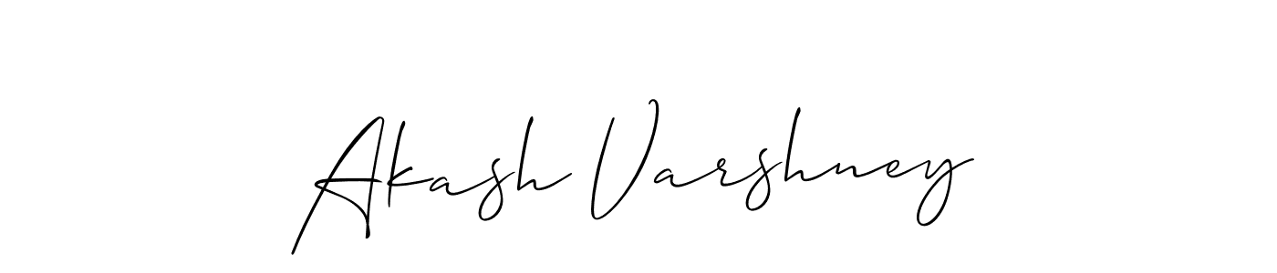 It looks lik you need a new signature style for name Akash Varshney. Design unique handwritten (Allison_Script) signature with our free signature maker in just a few clicks. Akash Varshney signature style 2 images and pictures png