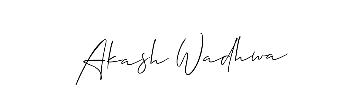Make a short Akash Wadhwa signature style. Manage your documents anywhere anytime using Allison_Script. Create and add eSignatures, submit forms, share and send files easily. Akash Wadhwa signature style 2 images and pictures png