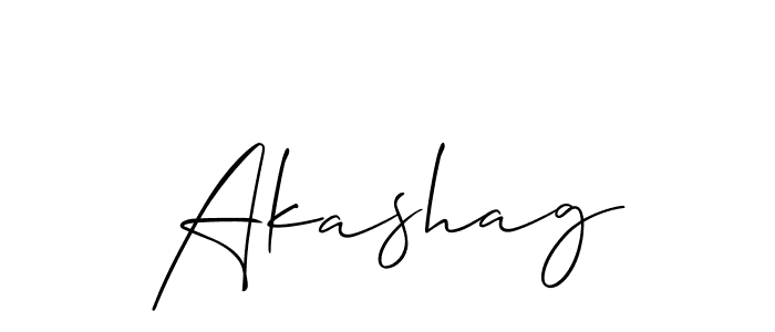 How to make Akashag name signature. Use Allison_Script style for creating short signs online. This is the latest handwritten sign. Akashag signature style 2 images and pictures png