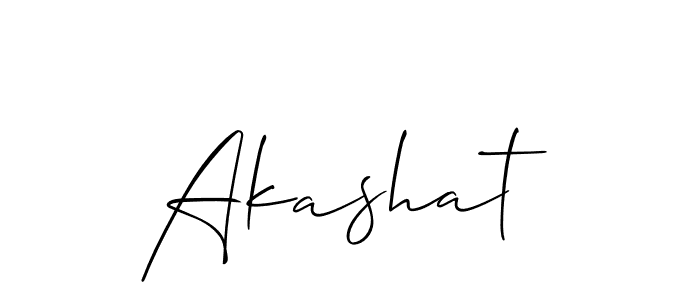 Make a beautiful signature design for name Akashat. With this signature (Allison_Script) style, you can create a handwritten signature for free. Akashat signature style 2 images and pictures png