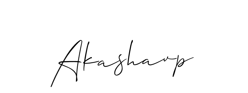 How to make Akashavp name signature. Use Allison_Script style for creating short signs online. This is the latest handwritten sign. Akashavp signature style 2 images and pictures png