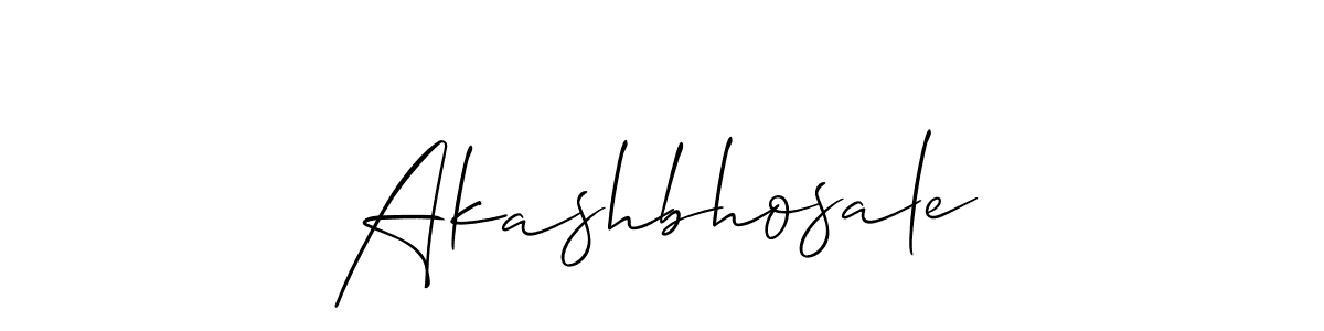 How to make Akashbhosale signature? Allison_Script is a professional autograph style. Create handwritten signature for Akashbhosale name. Akashbhosale signature style 2 images and pictures png