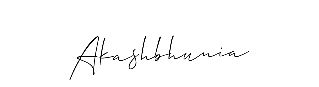 How to make Akashbhunia name signature. Use Allison_Script style for creating short signs online. This is the latest handwritten sign. Akashbhunia signature style 2 images and pictures png