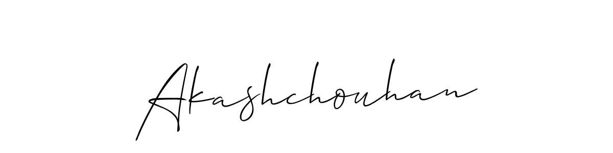 How to make Akashchouhan signature? Allison_Script is a professional autograph style. Create handwritten signature for Akashchouhan name. Akashchouhan signature style 2 images and pictures png