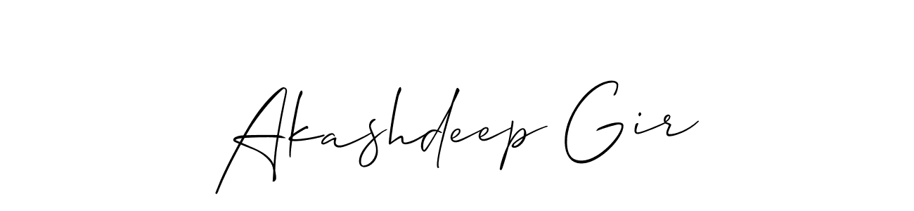 Allison_Script is a professional signature style that is perfect for those who want to add a touch of class to their signature. It is also a great choice for those who want to make their signature more unique. Get Akashdeep Gir name to fancy signature for free. Akashdeep Gir signature style 2 images and pictures png