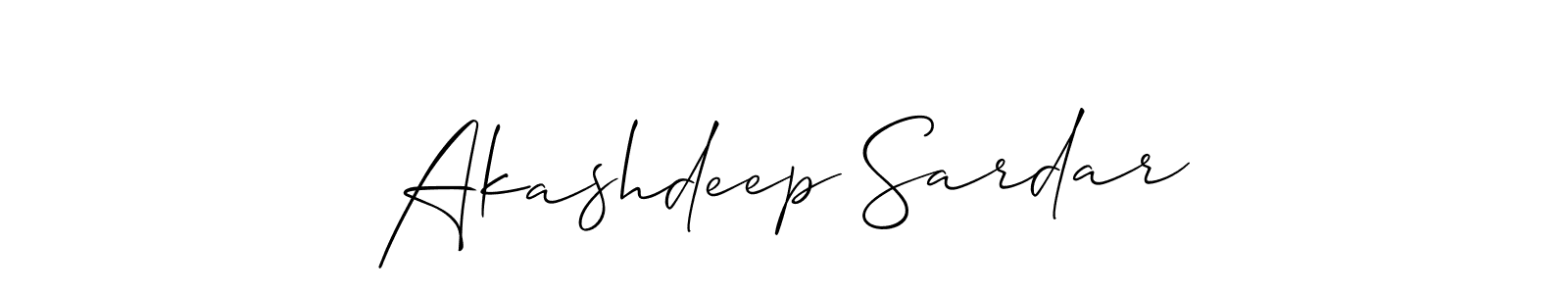 Akashdeep Sardar stylish signature style. Best Handwritten Sign (Allison_Script) for my name. Handwritten Signature Collection Ideas for my name Akashdeep Sardar. Akashdeep Sardar signature style 2 images and pictures png
