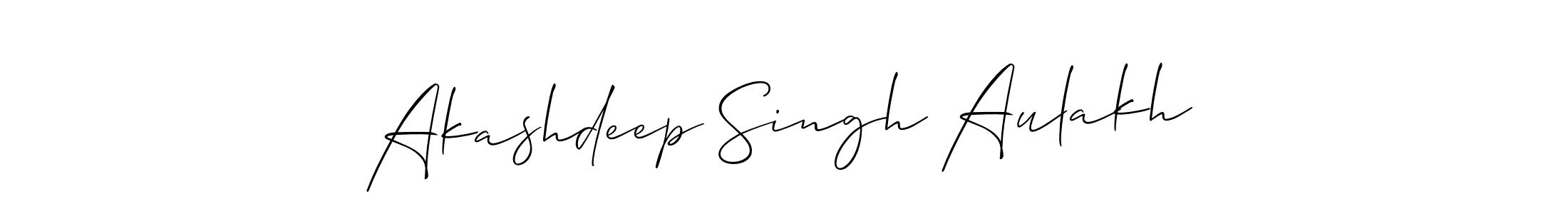 Create a beautiful signature design for name Akashdeep Singh Aulakh. With this signature (Allison_Script) fonts, you can make a handwritten signature for free. Akashdeep Singh Aulakh signature style 2 images and pictures png