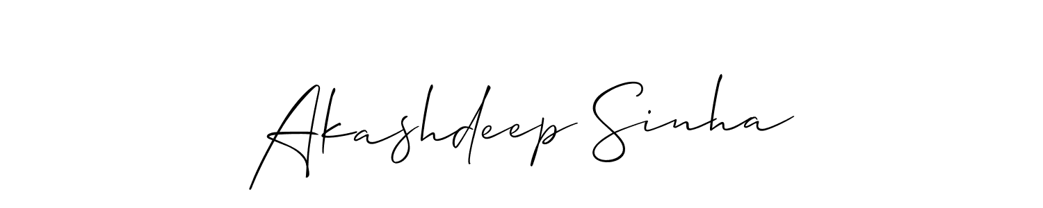 It looks lik you need a new signature style for name Akashdeep Sinha. Design unique handwritten (Allison_Script) signature with our free signature maker in just a few clicks. Akashdeep Sinha signature style 2 images and pictures png