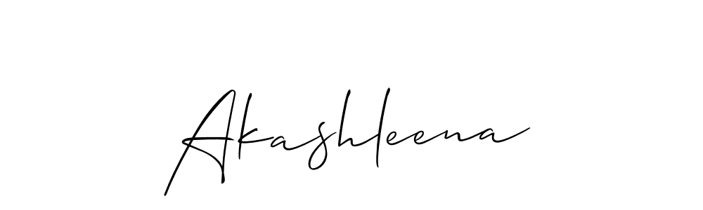 Design your own signature with our free online signature maker. With this signature software, you can create a handwritten (Allison_Script) signature for name Akashleena. Akashleena signature style 2 images and pictures png