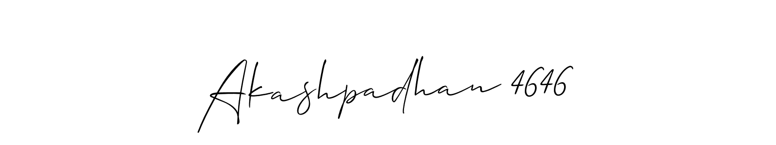 It looks lik you need a new signature style for name Akashpadhan 4646. Design unique handwritten (Allison_Script) signature with our free signature maker in just a few clicks. Akashpadhan 4646 signature style 2 images and pictures png