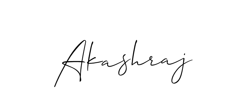 Use a signature maker to create a handwritten signature online. With this signature software, you can design (Allison_Script) your own signature for name Akashraj. Akashraj signature style 2 images and pictures png