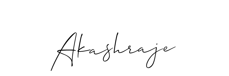 How to make Akashraje signature? Allison_Script is a professional autograph style. Create handwritten signature for Akashraje name. Akashraje signature style 2 images and pictures png